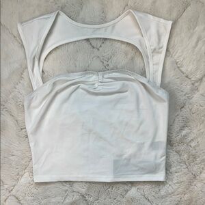 White Women's Crop Top